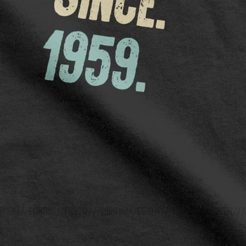 Retro Vintage 60 Gimtadienio Marškinėliai Legendinis Nuo 1959 Marškinėliai 2019 Mados Vyrams trumpomis Rankovėmis Drabužius Dovana Tees Medvilnės