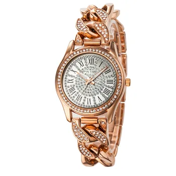 Mados Apyrankės Moterims Laikrodžiai Prabangos Prekės Krištolo ir Deimantų Ponios Žiūrėti Auksinis Kvarcas Moterų Laikrodis relogio feminino reloj mujer